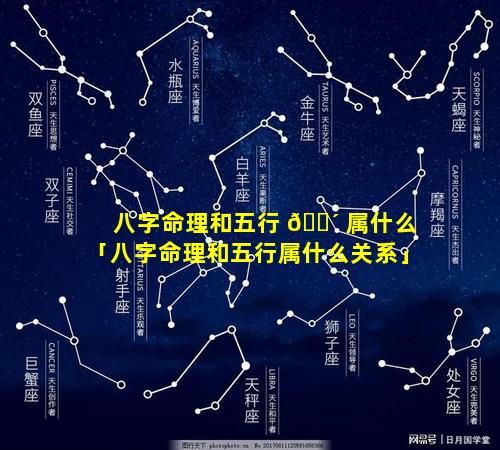 八字命理和五行 🐴 属什么「八字命理和五行属什么关系」